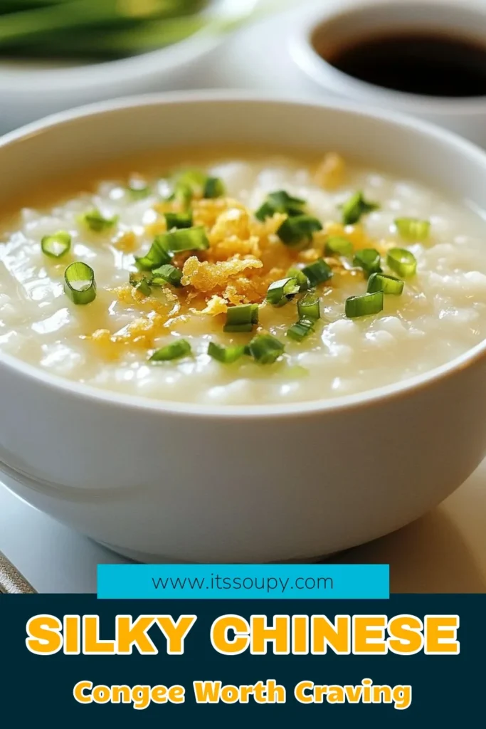 Discover the ultimate comfort food with this silk-smooth Chinese congee recipe! Made easily with jasmine rice, this silky jasmine rice porridge is a perfect way to stay cozy. Learn how to make a delicious easy chicken congee recipe that everyone will love. Don't forget to explore vegan congee toppings for a plant-based twist! Save this comforting rice broth dish for chilly days. Dive into warmth today! #ChineseCongee #VeganCongee #RicePorridge #ComfortFood