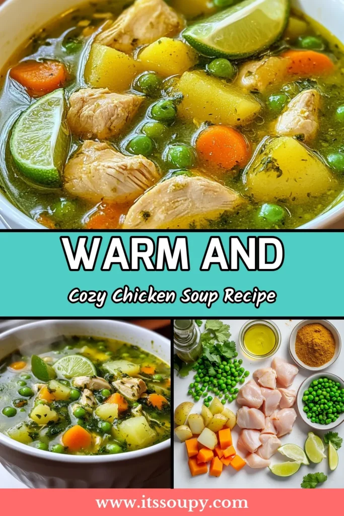 Discover the vibrant flavors of Peru with this easy Aguadito de Pollo recipe! This Peruvian chicken soup is not only delicious but also a healthy chicken soup option packed with cilantro, chicken, and fresh veggies. Perfect for warming up on chilly days, this chicken broth recipe combines nutrient-rich ingredients for a comforting dish. Get ready to savor every bite! Try it now and save this recipe for later! #AguaditoDePollo #HealthyRecipes #PeruvianCuisine #ChickenSoup