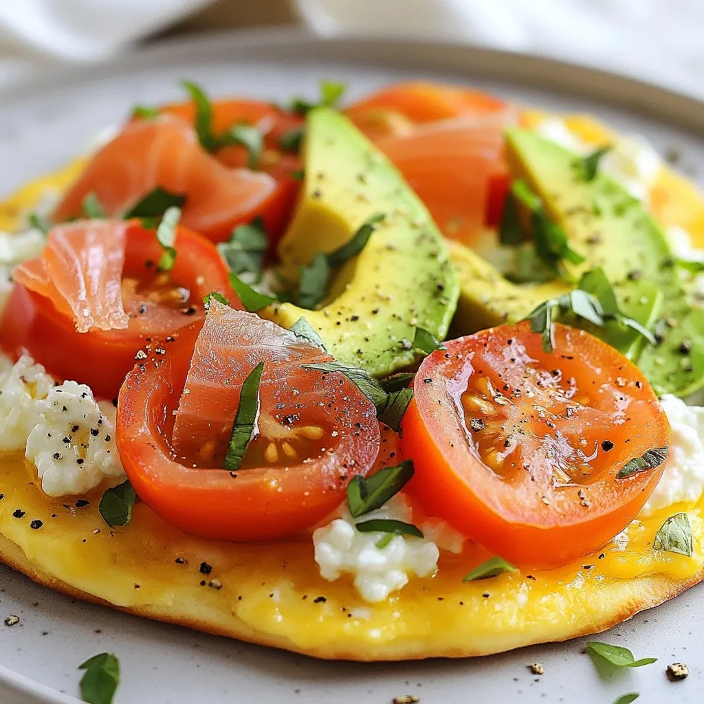 To make high-protein cottage cheese flatbread, you will need: - 1 cup cottage cheese (preferably low-fat) - 2 large eggs - 1 cup whole wheat flour - 1 teaspoon baking powder - 1/2 teaspoon salt - 1 tablespoon olive oil - 1 tablespoon fresh herbs (such as parsley or chives), chopped These ingredients will create a dough that is both tasty and nutritious. Cottage cheese adds protein, while whole wheat flour provides fiber. You can make your flatbread even better with these toppings: - Sliced tomatoes - Avocado - Smoked salmon These add-ons not only enhance flavor but also boost nutrition. Avocado adds healthy fats, while tomatoes give vitamins. Cottage cheese is a great food choice. It is high in protein, which helps build and repair muscles. It also has calcium, good for bones and teeth. Eating cottage cheese can keep you feeling full longer. This can help with weight management. Plus, it is low in fat if you choose the right kind. Enjoying cottage cheese in your flatbread makes it a smart meal option. {{ingredient_image_1}} Start by grabbing a large bowl. Add 1 cup of cottage cheese and 2 large eggs. Whisk them together until smooth. This mix helps bind the flatbread. The cottage cheese adds protein and moisture. You want a creamy texture for the best results. In a separate bowl, mix 1 cup of whole wheat flour, 1 teaspoon of baking powder, and 1/2 teaspoon of salt. Stir these dry ingredients well. This step is key for the flatbread's rise and flavor. Whole wheat flour gives a nice, nutty taste. Gradually add the dry mix to the wet mix. Stir until a dough starts to form. Then, add 1 tablespoon of olive oil and 1 tablespoon of chopped fresh herbs. Mix until everything is combined. Now, lightly flour a clean surface. Knead the dough for about 1-2 minutes until smooth. Divide the dough into four equal pieces. Roll each piece into a flat round shape about 1/4 inch thick. Heat a non-stick skillet over medium heat. Cook each flatbread for 2-3 minutes on each side until golden brown. Remove them from the skillet to cool briefly. Enjoy your warm flatbreads topped with sliced tomatoes, avocado, or smoked salmon! Kneading dough is key for good texture. Start by flouring your hands and work surface. Use gentle pressure, folding the dough over itself. Knead for 1-2 minutes until smooth. Don’t over-knead; that can make the bread tough. If the dough sticks, add a little more flour. Cook flatbreads on medium heat for the best results. Preheat your skillet before adding the dough. This helps create a nice, golden crust. Flip the flatbread when bubbles form on top. Each side should cook for about 2-3 minutes. Keep an eye on them to avoid burning. To store leftover flatbread, let it cool first. Place it in an airtight container. You can also wrap it in plastic wrap. For longer storage, freeze the flatbread. Just separate layers with parchment paper to prevent sticking. When ready to eat, reheat in a skillet or microwave. Pro Tips Choose the Right Cottage Cheese: Opt for low-fat cottage cheese for a lighter flatbread, but full-fat can add creaminess if desired. Experiment with Herbs: Fresh herbs not only enhance flavor but also add a burst of color. Try mixing different herbs for a unique taste. Cooking Temperature Matters: Ensure your skillet is at medium heat to avoid burning the flatbreads while allowing them to cook through. Make It a Meal: Add protein-rich toppings like smoked salmon or a poached egg for a complete meal that’s nutritious and filling. {{image_2}} You can make this flatbread even better by adding herbs. Try using fresh parsley or chives. These herbs give a nice taste and aroma. You can also use basil or oregano for a different twist. Just chop them finely and mix them into your dough. This small change brings a lot of flavor to your flatbread. Want to spice things up? You can add cheese or veggies to your flatbread. Try adding feta cheese for a salty kick. You can also mix in shredded carrots or spinach for extra nutrition. These add-ins not only taste great but also make your flatbread even healthier. Just fold them into your dough before cooking. If you need a gluten-free option, you can still enjoy this flatbread. Substitute whole wheat flour with almond flour or a gluten-free blend. These options keep the flatbread tasty and fluffy. Follow the same steps in the recipe, and you will have a great gluten-free flatbread. It’s simple to make and delicious! Each serving of the high-protein cottage cheese flatbread has about 150 calories. This makes it a light and healthy option for meals or snacks. You get four servings from this recipe, which is great for sharing. This flatbread is packed with nutrients. Here’s a quick look at what’s inside each serving: - Protein: 12 grams - Carbohydrates: 20 grams - Fat: 4 grams The cottage cheese and eggs boost the protein content, making it filling and satisfying. The whole wheat flour adds fiber, which is good for digestion. Eating a high-protein diet has many benefits. It helps build and repair muscles. This flatbread is great for active people or anyone who wants to stay strong. Protein also keeps you feeling fuller for longer, which can help with weight control. Plus, it can improve your immune system. Enjoying this flatbread gives you a tasty way to add more protein to your day! Yes, you can swap cottage cheese for non-dairy options. Look for almond or soy-based products. These can mimic the texture and creaminess of cottage cheese. Just make sure they are high in protein. Check labels for protein content. They should have a similar consistency to regular cottage cheese. Reheating is easy! You can use a skillet or microwave. For the skillet, heat on low. Place the flatbread in the pan for about 1-2 minutes. This keeps it crispy. If using a microwave, wrap the flatbread in a damp paper towel. Heat for about 15-20 seconds. This method keeps it soft. This flatbread is very versatile! You can enjoy it with soups or salads. It’s great with hummus or yogurt dips. Add it to a charcuterie board for a fun snack. You can also use it as a wrap. Fill it with grilled veggies or meats for a tasty meal. This blog post covers the key aspects of making delicious cottage cheese flatbread. We reviewed the main ingredients, optional toppings, and health benefits of cottage cheese. I shared a simple step-by-step guide to mixing, combining, and cooking your flatbread. You found tips for kneading and cooking to get it just right, along with variations to suit your taste. Remember, this flatbread is not only tasty but also nutritious. Explore different flavors and enjoy it with your favorite dishes. Happy cooking and enjoy your flatbread!