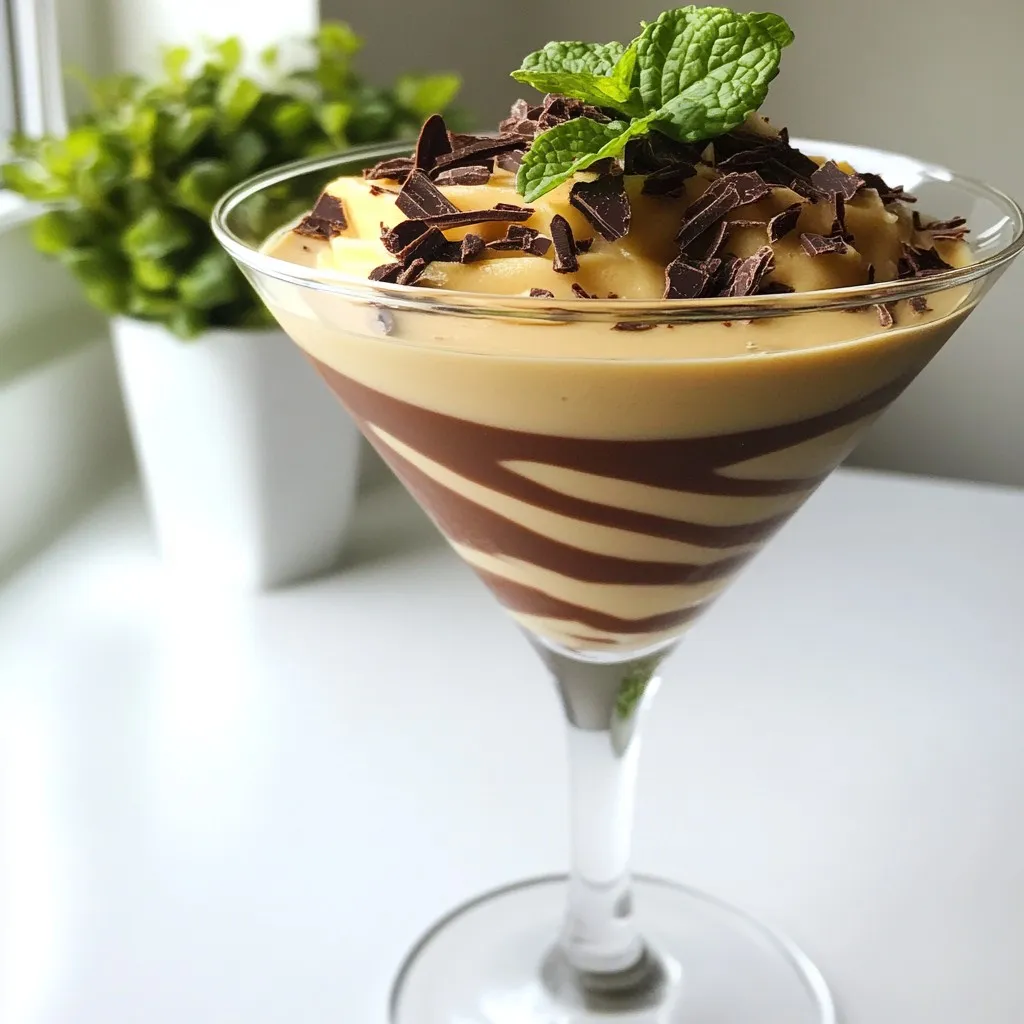 To make the Baileys Mint Martini, you need these ingredients: - 1 cup milk - 2 tablespoons chocolate syrup - 1 tablespoon mint extract - 1 tablespoon chocolate flakes - 1 tablespoon sugar (optional) - Mint leaves for garnish - Ice cubes These simple items create a refreshing drink. Each one adds a special flavor and texture. You can swap ingredients if needed. Here are some ideas: - Milk: Use almond milk or oat milk for a dairy-free option. - Chocolate Syrup: Try using caramel syrup for a different taste. - Mint Extract: Fresh mint leaves can work, but use more for flavor. - Sugar: If you prefer a sweeter drink, add more sugar. These swaps let you enjoy the cocktail your way. Choosing the right brands can enhance your drink. Here are some I trust: - Milk: Organic Valley for fresh, creamy milk. - Chocolate Syrup: Hershey's for rich chocolate flavor. - Mint Extract: McCormick for a strong mint taste. - Chocolate Flakes: Ghirardelli for high-quality chocolate. Using quality brands will make your Baileys Mint Martini taste even better. {{ingredient_image_1}} To make the Baileys Mint Martini, start by gathering all your ingredients. You need: - 1 cup milk - 2 tablespoons chocolate syrup - 1 tablespoon mint extract - 1 tablespoon chocolate flakes - 1 tablespoon sugar (optional) - Mint leaves for garnish - Ice cubes First, take a cocktail shaker and add the milk, chocolate syrup, mint extract, and sugar if you want it sweeter. Make sure to mix it well for the best flavor. Next, fill the shaker with ice cubes. This step is key. The ice chills the drink and mixes the flavors. Then, shake the cocktail shaker vigorously. You want to shake it until it feels cold in your hands. This usually takes about 15 seconds. After shaking, strain the mixture into a chilled martini glass. This step keeps any ice bits out of your drink. It also helps your cocktail look neat and pretty. Now for the fun part: garnishing! Sprinkle some chocolate flakes on top. This not only adds flavor but also looks great. Finally, add a few fresh mint leaves on top. This makes your drink look fresh and inviting. Enjoy your Baileys Mint Martini as a tasty treat! To make a great Baileys Mint Martini, shaking is key. Use a strong cocktail shaker. Fill it halfway with ice cubes before you add your ingredients. This helps chill your drink fast. Close the shaker tightly. Shake it hard for about 15 seconds. You want to mix well and get that frothy texture. Remember, don’t be shy! A good shake makes for a better drink. The magic of this cocktail lies in its balance. Start with one cup of milk. This gives a creamy base. Next, the two tablespoons of chocolate syrup add sweetness. If you want more mint flavor, use one tablespoon of mint extract. Adjust the sugar to fit your taste. Just remember, too much sugar can overpower the chocolate. Taste as you go. This way, you find the perfect mix for your palate. A pretty drink makes it more fun to enjoy! First, use a chilled martini glass. This keeps your drink cool longer. After pouring, sprinkle chocolate flakes on top. It adds a nice crunch. Lastly, garnish with fresh mint leaves. They look great and add a nice aroma. Snap a photo before you sip. Your friends will want to try this delightful drink! Pro Tips Chill Your Glass: Place your martini glass in the freezer for a few minutes before serving to keep your drink colder for longer. Use Fresh Mint: For the best flavor, use fresh mint leaves for garnish rather than dried ones. Adjust Sweetness: Feel free to adjust the sugar based on your taste preference. If you like it sweeter, add more sugar! Experiment with Chocolate: Try different types of chocolate syrup or flakes, such as dark or white chocolate, for a unique twist on the flavor! {{image_2}} You can switch up the Baileys Mint Martini for a fun twist. Try using white chocolate syrup instead of regular chocolate syrup. This change adds a creamy, sweet flavor. You can also use peppermint schnapps for a stronger mint taste. Combine it with milk for a rich, minty drink. As the seasons change, your drink can change too! In winter, add a splash of hot cocoa for warmth. In summer, blend the mixture with ice for a frozen treat. You can also use fresh mint leaves for a garden-fresh taste. Experiment with seasonal flavors like pumpkin spice in fall for a unique touch. If you want a non-alcoholic drink, I have a great idea! Simply omit the Baileys and schnapps. Use extra milk and add a bit more chocolate syrup. This way, you still get that minty chocolate flavor. Garnish it with mint leaves and chocolate flakes for a pretty presentation. Store leftover milk in a sealed container in the fridge. Use it within a week. If you have extra chocolate syrup, keep it in a cool, dark place. This will help it last longer. Mint extract should stay in a cool spot too, away from heat and light. You can make the cocktail mix ahead of time. Combine the milk, chocolate syrup, and mint extract without ice. Keep it in the fridge for up to two days. When you’re ready to serve, just shake it with ice. This way, you save time when guests arrive. Milk lasts about a week in the fridge. Check the expiration date on the carton. Chocolate syrup can last for months if stored correctly. Mint extract also has a long shelf life, often lasting a year or more. So, no need to worry if you don't use it all at once! The main alcohol in a Baileys Mint Martini is Baileys Irish Cream. This creamy liqueur adds rich flavor and sweetness. You can also use other spirits, but Baileys gives a smooth finish. It pairs well with chocolate and mint flavors. Yes, you can make a larger batch of the Baileys Mint Martini. Just multiply the ingredients by the number of servings you want. Mix all the ingredients in a big pitcher. Chill the mixture and serve in individual glasses. This way, you can enjoy it with friends! You can adjust the sweetness by changing the sugar amount. If you want it sweeter, add more sugar or chocolate syrup. If you prefer less sweet, skip the sugar altogether. Taste as you mix. This helps you find the perfect balance for your palate. We covered key ingredients for your Baileys Mint Martini and how to mix it. You learned about tricks for shaking cocktails, balancing flavors, and making your drink look great. You've seen fun variations, including non-alcoholic options. Remember to store any leftovers properly to keep them fresh. This drink is perfect for parties or quiet nights. Enjoy crafting this delicious cocktail, and impress your friends with your skills!