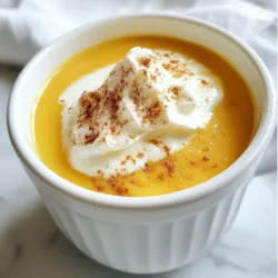 To make the best pumpkin spice eggnog, you need fresh ingredients. Here’s a list of what you will need: - 4 cups of whole milk - 1 cup of heavy cream - 3/4 cup of pumpkin puree - 3/4 cup of granulated sugar - 6 large egg yolks - 1 teaspoon vanilla extract - 1 teaspoon ground cinnamon - 1/2 teaspoon ground nutmeg - 1/4 teaspoon ground ginger - Whipped cream, for topping - Ground cinnamon and nutmeg, for garnish Each ingredient plays a key role in flavor and texture. Whole milk and heavy cream give the eggnog its rich creaminess. Pumpkin puree adds a wonderful taste and a lovely orange color. Granulated sugar sweetens the mix and balances the spices. Egg yolks provide a smooth, custardy base. Vanilla extract adds warmth and depth. The ground spices—cinnamon, nutmeg, and ginger—create that classic pumpkin spice flavor. Whipped cream on top adds a light touch, while the extra spices for garnish make it look festive and inviting. Be sure to measure carefully for the best results! {{ingredient_image_1}} 1. Heating the milk mixture Start by taking a medium saucepan. Add 4 cups of whole milk, 1 cup of heavy cream, 3/4 cup of pumpkin puree, and 3/4 cup of granulated sugar. Sprinkle in 1 teaspoon of ground cinnamon, 1/2 teaspoon of ground nutmeg, and 1/4 teaspoon of ground ginger. Put the pan over medium heat. Whisk the mixture often for about 5 to 7 minutes. You want it warm, not boiling. Make sure the sugar dissolves fully. 2. Tempering the egg yolks While the milk heats, grab a large bowl. Take 6 large egg yolks and whisk them until they become pale and slightly thick. This step is key for a smooth eggnog. Once the milk mixture is warm, pour about 1 cup of it slowly into the egg yolks. Whisk constantly. This process is called tempering. It keeps the yolks from scrambling when added to the hot milk. 3. Thickening the eggnog Now, pour the tempered egg mixture back into the saucepan with the rest of the milk. Keep whisking as you do this. Cook the mixture over medium-low heat. Stir it often for about 8 to 10 minutes. You know it’s ready when it thickens enough to coat the back of a spoon. Once thickened, remove it from heat and stir in 1 teaspoon of vanilla extract. After these steps, strain the eggnog through a fine mesh strainer. This removes any lumps. Let it cool to room temperature. Then, cover it and chill for at least 2 hours. Serve it in glasses with whipped cream and a sprinkle of cinnamon and nutmeg on top. Enjoy your creamy holiday treat! Choosing the right spices makes a big difference. Use fresh ground cinnamon, nutmeg, and ginger for the best taste. Fresh spices add warmth and depth to your eggnog. If you want a bit more kick, add a pinch of allspice too. For perfect consistency, whisk the egg yolks until thick. This step helps to create a smooth texture. When combining the milk and egg yolk mixtures, do it slowly. This prevents the eggs from cooking too fast. Cook the mixture gently over medium-low heat. Stir often until it coats the back of a spoon. Glassware options can enhance your eggnog experience. Use clear glasses to show off the creamy color. A small mug or a festive glass can add a touch of cheer. For garnishing, top your eggnog with a dollop of whipped cream. A sprinkle of ground cinnamon and nutmeg gives it a nice finish. You can also add a cinnamon stick for a fun touch. This adds flavor and makes it look pretty! Pro Tips Chill Your Eggnog: For the best flavor and texture, make sure to chill your eggnog thoroughly after preparing. This allows the spices to meld beautifully. Use Fresh Spices: For a more vibrant flavor, consider using freshly grated nutmeg and cinnamon instead of pre-ground spices. Whisk Constantly: When tempering the egg yolks, whisking continuously is crucial to prevent them from scrambling in the hot mixture. Experiment with Spirits: If you want to spike your eggnog, try adding a splash of bourbon or rum for an extra festive touch. {{image_2}} You can make pumpkin spice eggnog in different ways. If you want a dairy-free option, just swap the whole milk and cream for almond milk or coconut milk. This gives you a creamy drink without dairy. Make sure to choose unsweetened versions for the best taste. For an adult twist, try an alcohol-infused pumpkin spice eggnog. You can add rum, bourbon, or whiskey. Start with one shot per glass. This method adds warmth and extra flavor. Just remember to mix well and serve it cold. Eggnog doesn't have to be warm. You can also serve it iced. Just chill the eggnog in the fridge. When ready, pour it over ice in a glass. This version is refreshing and perfect for warmer days. If you love coffee, why not try an eggnog latte? Just mix equal parts of hot coffee and pumpkin spice eggnog. Froth the mixture for extra creaminess. Top it with whipped cream and a sprinkle of nutmeg for a special treat. To keep your pumpkin spice eggnog fresh, follow these steps: - Refrigeration guidelines: Store the eggnog in an airtight container. Place it in your refrigerator right after it cools. It should remain good for up to 5 days. Always check for any changes in smell or texture before serving. - Freezing methods: If you want to save some for later, you can freeze it. Use a freezer-safe container, leaving some space for expansion. It can last for about 3 months in the freezer. Thaw it in the fridge overnight before serving. - Freshness timeline: Your homemade pumpkin spice eggnog stays fresh for about 5 days in the fridge. If frozen, it maintains its quality for about 3 months. However, for the best flavor, enjoy it within the first month of freezing. Always remember to shake or stir well after thawing, as separation may occur. Can I make pumpkin spice eggnog ahead of time? Yes, you can make pumpkin spice eggnog ahead of time. I often prepare it a day before serving. This allows the flavors to blend well. Just chill it in the fridge until you're ready to serve. How long can I store homemade eggnog? Homemade eggnog lasts about three to five days in the fridge. Make sure to keep it in a sealed container. If you notice any off smells or changes in texture, it's best to throw it out. Can I use pumpkin pie spice instead of individual spices? Absolutely! Pumpkin pie spice works great as a shortcut. Use about two teaspoons to replace the cinnamon, nutmeg, and ginger. This keeps the recipe simple while still giving that cozy flavor. This blog post covered how to make delicious pumpkin spice eggnog from scratch. We explored key ingredients, step-by-step instructions, and tips for flavor and consistency. I shared serving ideas and variations, like dairy-free options and chilled eggnog. Lastly, we discussed proper storage to keep it fresh. Your pumpkin spice eggnog can be a cozy treat for any occasion. Enjoy the rich flavors and play around with new twists!
