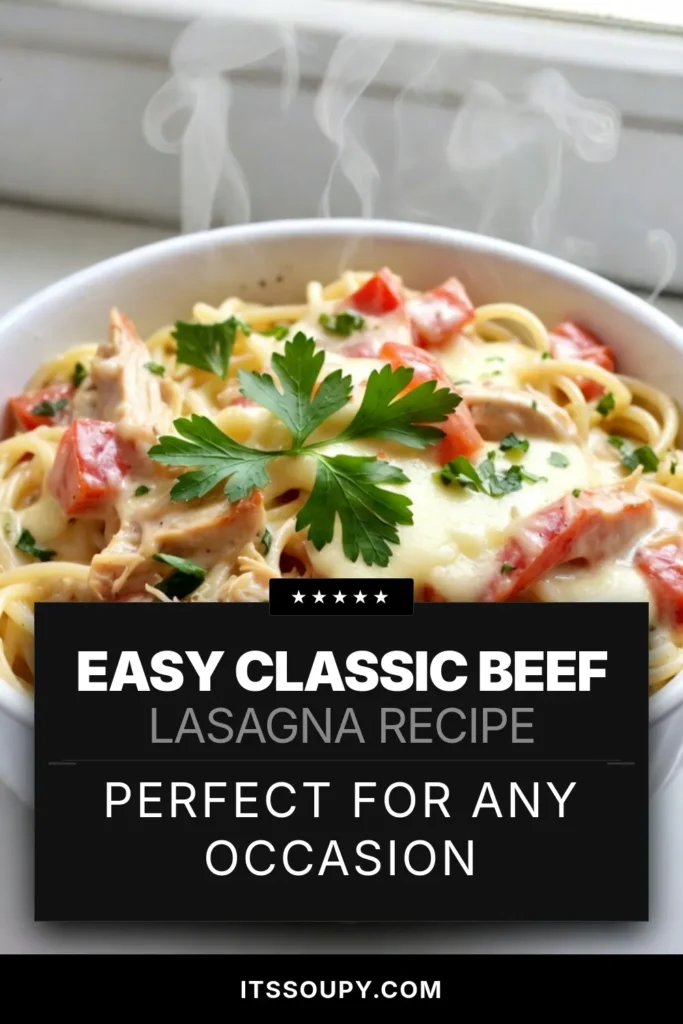 Savor the deliciousness of this Cream Cheese Spaghetti Casserole, a perfect example of easy casserole recipes that the whole family will love. This baked spaghetti with cheese combines creamy flavors with tender chicken for an unbeatable comfort food recipe. Ready in just 45 minutes, it’s an ideal weeknight dinner. Don’t miss out—save this recipe for your next meal inspiration! #CreamCheeseSpaghettiCasserole #EasyCasseroleRecipes #ComfortFoodRecipes #BakedSpaghettiWithCheese