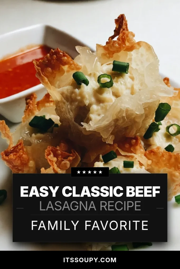 Discover the perfect appetizer with these Crispy Rice Paper Crab Rangoons! This homemade crab rangoons recipe features creamy crab meat and a delightful crunch, making it an ideal Asian-inspired snack. Impress your guests with this easy-to-follow dish that's perfect for parties or a cozy night in. Don't miss out on this delicious crab appetizer showcasing unique rice paper recipes. Save this recipe for your next gathering! #CrispyCrabRangoons #RicePaperRecipes #CrabAppetizer #AsianInspiredSnacks