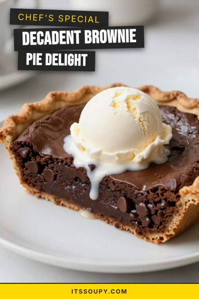 Indulge in the ultimate gooey brownie pie that's sure to impress! This chocolate brownie recipe is easy to make and features a rich, fudgy texture that pairs perfectly with ice cream or whipped cream. For a delightful treat, try this best brownie pie that will satisfy your sweet cravings. Perfect for gatherings or a cozy night in, don't miss out on making this easy brownie dessert! Save this recipe now! #BrowniePie #ChocolateLovers #DessertIdeas #EasyRecipes