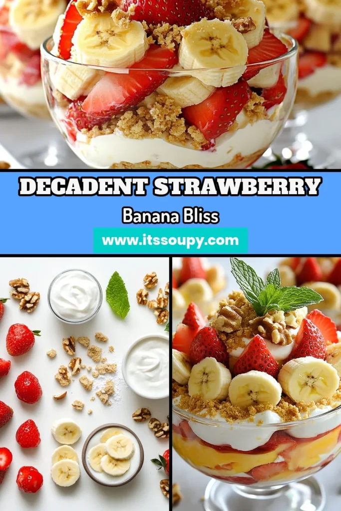 Discover the delight of Strawberry Banana Cheesecake Salad, a must-try easy fruit salad that’s perfect for any occasion! This creamy cheesecake salad recipe combines fresh strawberries and bananas with Greek yogurt and cream cheese, creating a guilt-free treat. Enjoy this no-bake cheesecake salad that’s quick to prepare and packed with flavor. Perfect for gatherings or a quick dessert. Save this recipe today! #StrawberryBananaSalad #CheesecakeSaladRecipe #EasyFruitSalad #GreekYogurtCheesecakeSalad