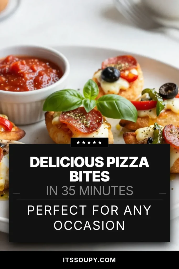 Discover the deliciousness of festive pizza bites! These easy appetizer recipes are perfect for any gathering, from casual get-togethers to holiday celebrations. Made with homemade pizza snacks, these baked pizza dough bites are a hit with guests. Simple to prepare and bursting with flavor, they're ideal party food ideas that everyone will love. Try this recipe for your next event and impress your friends! Save it now and get cooking! #PizzaBites #AppetizerRecipes #PartyFood #HomemadeSnacks