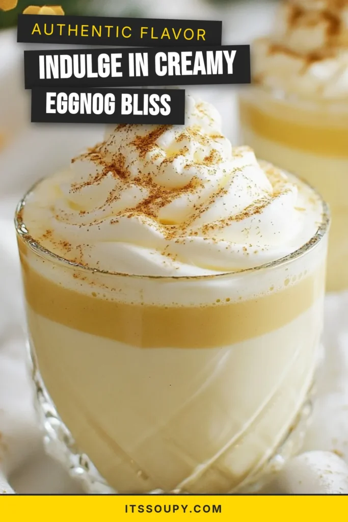 Indulge in the festive spirit with this delightful vanilla bean eggnog cocktail! This creamy eggnog recipe combines homemade eggnog with vanilla, creating a smooth and rich holiday eggnog drink perfect for gatherings. Whip up this festive eggnog recipe in just a few steps, and impress your guests with this seasonal favorite. Ready to sip on something special? Save this recipe now! #VanillaBeanEggnog #HolidayCocktails #EggnogRecipe #FestiveDrinks