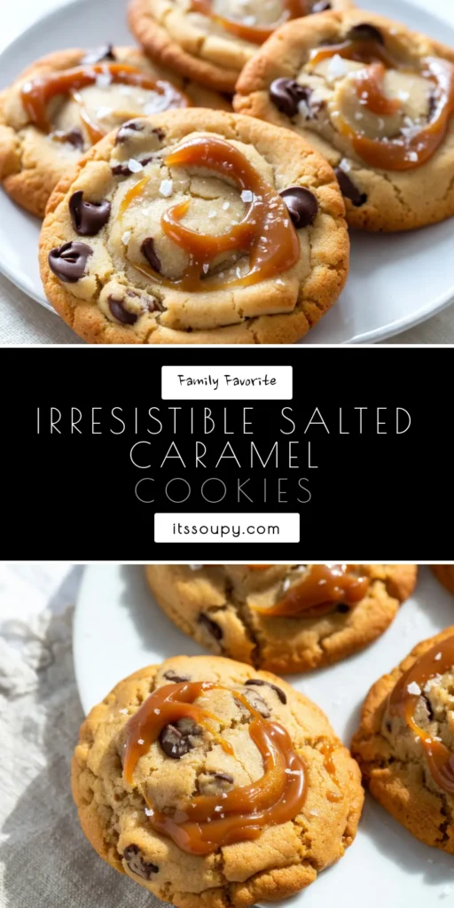 Indulge in these irresistible salted caramel cheesecake cookies! This cheesecake cookie recipe combines rich cream cheese with a swirl of caramel for an easy and decadent treat. Perfect for dessert lovers and those seeking unique cream cheese desserts, these cookies are a delightful twist on traditional flavors. Don't miss out—try making these easy caramel cookies today! Save this recipe for your next baking adventure! #SaltedCaramel #CheesecakeCookies #BakingRecipes #Desserts