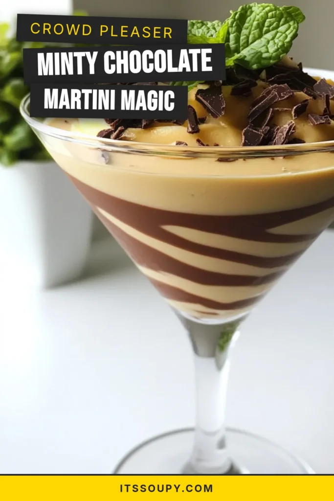 Indulge in the perfect blend of flavors with this Mint Chocolate Martini, a delightful Minty Chocolate Cocktail that’s sure to impress! This Easy Dessert Martini combines rich chocolate syrup and refreshing mint extract for a deliciously unique treat. In just 5 minutes, you can whip up this simple Chocolate Mint Drink Recipe that’s perfect for any occasion. Don’t miss out, save this recipe and enjoy a Refreshing Chocolate Martini today! #MintChocolateMartini #MintCocktail #DessertMartini #ChocolateDrinkRecipe