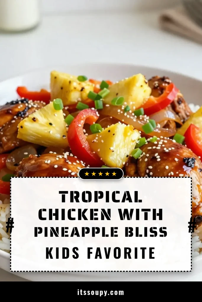 Discover this easy and delicious Crockpot Hawaiian chicken recipe! With tender sweet Hawaiian chicken thighs simmered in a savory blend of soy sauce, brown sugar, and pineapple chunks, this tropical chicken recipe is perfect for any day. Just set your slow cooker and enjoy flavorful slow cooker pineapple chicken. Don't miss out—save this Sweet Hawaiian Crockpot Chicken recipe and bring a taste of the tropics to your table! #CrockpotChicken #EasyRecipes #TropicalFlavors #SlowCookerMeals