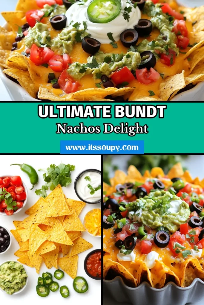 Get ready to impress with this Bundt pan nachos recipe—your new go-to for easy nacho perfection! Layered with tortilla chips, melted cheese, black beans, and fresh toppings, these baked nachos are the ultimate party appetizer nachos. Ideal for game day or any gathering, this easy nacho recipe will have everyone coming back for seconds. Dive into cheesy deliciousness today! Save this recipe and try it out! #BundtPanNachos #EasyNachoRecipe #PartyAppetizerNachos #MeltedCheeseNachos