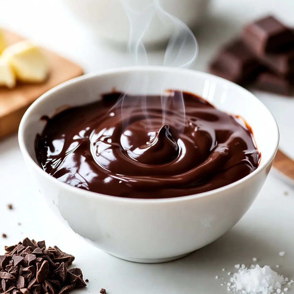 - 8 oz bittersweet or semi-sweet chocolate - 1 cup heavy cream - 2 tablespoons unsalted butter - 1 teaspoon pure vanilla extract - Pinch of sea salt Selecting the right type of chocolate Choose high-quality chocolate for the best taste. Bittersweet or semi-sweet chocolate works well. Bittersweet gives a rich flavor while semi-sweet is a bit sweeter. Always check the label for cocoa content. Higher cocoa content means stronger flavor. Best cream options for ganache Use heavy cream to achieve a rich and smooth ganache. It contains more fat, which helps create that velvety texture. Avoid using light cream or half-and-half, as they won’t yield the same results. If you want a lighter version, you can mix heavy cream with whole milk. {{ingredient_image_1}} - Heating the cream to the right temperature Start by pouring the heavy cream into a medium saucepan. Heat it over medium heat. Stir gently until you see small bubbles around the edges. This means it’s hot but not boiling. Take it off the heat right away. - Soaking the chocolate correctly Next, add the finely chopped chocolate to the hot cream. Let it sit for 2-3 minutes. This will help the chocolate soften. Don’t rush this step; it’s key for a smooth ganache. - Mixing melted chocolate with butter and vanilla After the chocolate has softened, stir it with a spatula. Make sure it melts completely into the cream. Then add the unsalted butter, pure vanilla extract, and a pinch of sea salt. Mix until the butter melts and the ganache looks glossy. - Achieving a smooth and glossy texture The goal is to create a smooth mix without any lumps. If you see any bits of chocolate, keep stirring. The heat from the cream will help everything blend together perfectly. - How to cool ganache for various uses If you need to use the ganache right away, let it cool until it reaches your desired thickness. For a thicker ganache, let it cool to room temperature. Then, refrigerate it for a short time. - Adjusting consistency for drizzling or frosting If you want a runny ganache for drizzling, use it warm. For frosting, let it cool longer. You can adjust the thickness based on what you need. 1. Overheating the cream Heat the cream just until it simmers. If it boils, it can ruin the ganache. The cream should be hot but not bubbling. This step helps melt the chocolate properly. 2. Not allowing chocolate to soften After adding chocolate to hot cream, let it sit for 2-3 minutes. This lets the chocolate soften. If you stir too soon, the chocolate may not melt evenly. - How to test for desired consistency To check if your ganache is right, dip a spoon into it. If it drips slowly, it’s ready. For frosting, let it cool more until it thickens. You can also adjust by chilling or warming it. - Techniques for reheating without separation When reheating, use a microwave or double boiler. Heat in short bursts, stirring often. This keeps the ganache smooth. If it does separate, stir in a bit of warm cream to bring it back together. Pro Tips Choose Quality Chocolate: The flavor of your ganache relies heavily on the chocolate you use. Opt for high-quality bittersweet or semi-sweet chocolate for the best results. Monitor the Cream Temperature: Heat the cream until just simmering; boiling can cause it to separate, resulting in a grainy texture in the ganache. Cooling Techniques: For a thinner ganache, use it while warm. For a thicker consistency, let it cool at room temperature or refrigerate briefly before use. Storage Tips: Store leftover ganache in an airtight container in the refrigerator for up to a week. Reheat gently to restore its smooth texture. {{image_2}} You can make ganache even better by adding flavors. Try adding espresso or liqueurs like coffee or orange. Just mix in about one tablespoon with the chocolate. The coffee adds depth, while the liqueur brings a fun twist. You can also infuse ganache with spices or citrus zest. For spices, think cinnamon or nutmeg. Use a pinch to start, and taste as you go. For citrus, add a bit of lemon or orange zest. This adds brightness. Ganache is not just for frosting. You can use it in many desserts. Use it to top cakes, drizzle over brownies, or fill pastries. It works well as a dip for fruits too. To use ganache as a filling, let it cool until thick. Then pipe it into cupcakes or layer it in between cake layers. This gives your desserts a rich surprise inside. Experiment with different flavors and fillings for new treats! To store ganache in the fridge, first let it cool. Once it is at room temperature, cover it with plastic wrap. Make sure the wrap touches the surface to stop a skin from forming. You can keep it in the fridge for up to a week. If you want to freeze ganache, pour it into an airtight container. It can last up to three months in the freezer. When you’re ready to use it, let it thaw in the fridge overnight. To bring ganache back to life, I recommend using the microwave. Heat it in short bursts of 10-15 seconds. Stir it after each burst until smooth. You can also use a double boiler. This method works well for gentle heating. Avoid overheating, as this can change the texture. If you see any separation, stir it well. This will help restore its glossy finish. If your ganache turns grainy, don't worry. You can fix it. First, heat a bit of cream in a pan. Once warm, slowly stir the grainy ganache into the cream. Use low heat. This helps melt the chocolate bits. Stir well until smooth again. If it stays grainy, try using an immersion blender. Blend until smooth. Yes, you can make ganache ahead of time. After you make it, let it cool. Cover it with plastic wrap. Make sure the wrap touches the surface. This keeps a skin from forming. Store it in the fridge for up to a week. When you're ready to use it, just reheat gently. Use the microwave or double boiler. If your ganache is too runny, don't panic. You can thicken it. Let it cool at room temperature first. If it's still runny, place it in the fridge. Check it often. It will thicken as it cools. For a quick fix, you can add more chocolate. Chop it finely and stir it in. This will help achieve a thicker texture. We covered how to make a rich chocolate ganache using simple ingredients like chocolate and cream. I shared step-by-step instructions, tips to avoid mistakes, and variations to try. Remember, the right techniques make all the difference in your ganache's texture and flavor. With practice, you’ll master this dessert staple. Explore different uses and store your ganache properly to keep it fresh. Enjoy creating delicious treats with your new skills. Good luck!